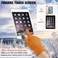 thumbnail image 4 of Winter Touchscreen Gloves， Warm Knit Gloves Elastic Cuff ，Winter Gloves, 4 of 5