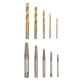 thumbnail image 1 of Extractor de tornillos rotos, 10 piezas, juego de brocas para extractor de tornillos, juego de brocas para quitar tornillos, diseño meticuloso, 1 of 9
