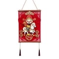 thumbnail image 1 of Decoración de Año Nuevo Chino con Borlas Tradicional Ligera Oriental Lunar Estilo C, 1 of 9