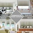 thumbnail image 2 of Keego Printed Cordless Celluar Shades Semi Blackout Honeycomb Window Blind Light Filtering Easy Install White Upper Case, Color007, 49"w x 40"h, 2 of 7