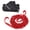 Red, variant on YAHHU Bicycle Tow Rope Set MTB Trailer Pull Behind Strap for Family Outdoor Riding Black [cite: 32]