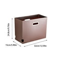 thumbnail image 2 of Foldable Portable Storage Box - Collapsible Desktop Organizer for Books, Clothing, Toys - Dorm Room & Student Storage Solution in White or Brown, 3 Size Options, 2 of 4