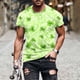 thumbnail image 1 of Tops para hombre, blusas y camisas de manga corta con cuello redondo para hombre, jersey informal con cuello redondo estampado para hombre, pantalones cortos deportivos para fitness, blusa de poliéste, 1 of 5