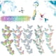 thumbnail image 1 of 120 Piezas 60 Pares 3D Decoración de Pared de Mariposas en Capas Pegatinas de Mariposa Extraíbles Calcomanías Murales Huecas Diy Arte Decorativo de Pared Manualidades para Habitación de Bebé Hoga, 1 of 3