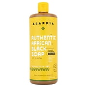 Alaffia Authentic African Black Soap, All-in-One Soap, Eucalyptus Tea Tree, 32 fl oz