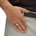 thumbnail image 2 of PalmBeach Jewelry Men's Diamond Accent Band in Platinum-Plated or 18K Gold-Plated Sterling Silver, 2 of 3