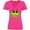 Cyber Pink, variant on Inktastic Frog Face girl Women's V-Neck T-Shirt