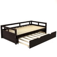 thumbnail image 4 of Triple Tree Expandable Twin-to-King Daybed with Trundle, Espresso, 4 of 8