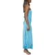 thumbnail image 5 of Txlixc Vestido con Hombros Descubiertos para Mujer, Color sólido Sin Espalda Correa elástica Superficie de Seda Una Pieza Elegante Vestido Largo de una Pieza Txlixc  Casual, 5 of 7