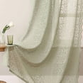 thumbnail image 2 of Nvzi Cortinas para dormitorio - Verde claro, 214*130cm 1 pieza, cortinas opacas ligeras, cortinas de poliéster con bolsillo para barra, cortina opaca., 2 of 5