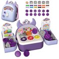 thumbnail image 1 of Kit de arcilla de modelado estilo mochila para niños, juego de juguetes de arcilla seca al aire con estuche de almacenamiento, 1 of 8
