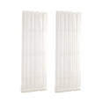 thumbnail image 1 of Lot de 2 Rideaux Respirants Blancs 64x102 cm pour Porte-Fenêtre, Panneau de Rideau pour Patio/verre, 1 of 7