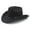 Black, variant on Women's Western Denim Cowboy Hat with Curved and Brim for Everyday Style