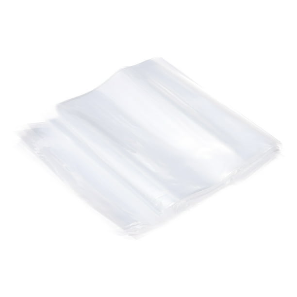 30 piezas de bolsas de plástico polietileno planas transparentes 7x22 pulgadas 1.6 Mil para envasar pan, masa