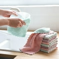 thumbnail image 1 of LINMOUA Dish Rags Dish Rags Cleaning Cloths Nonstick Oil Coral Velvet Hanging Hand Towels Kitchen Dishclout, 1 of 3