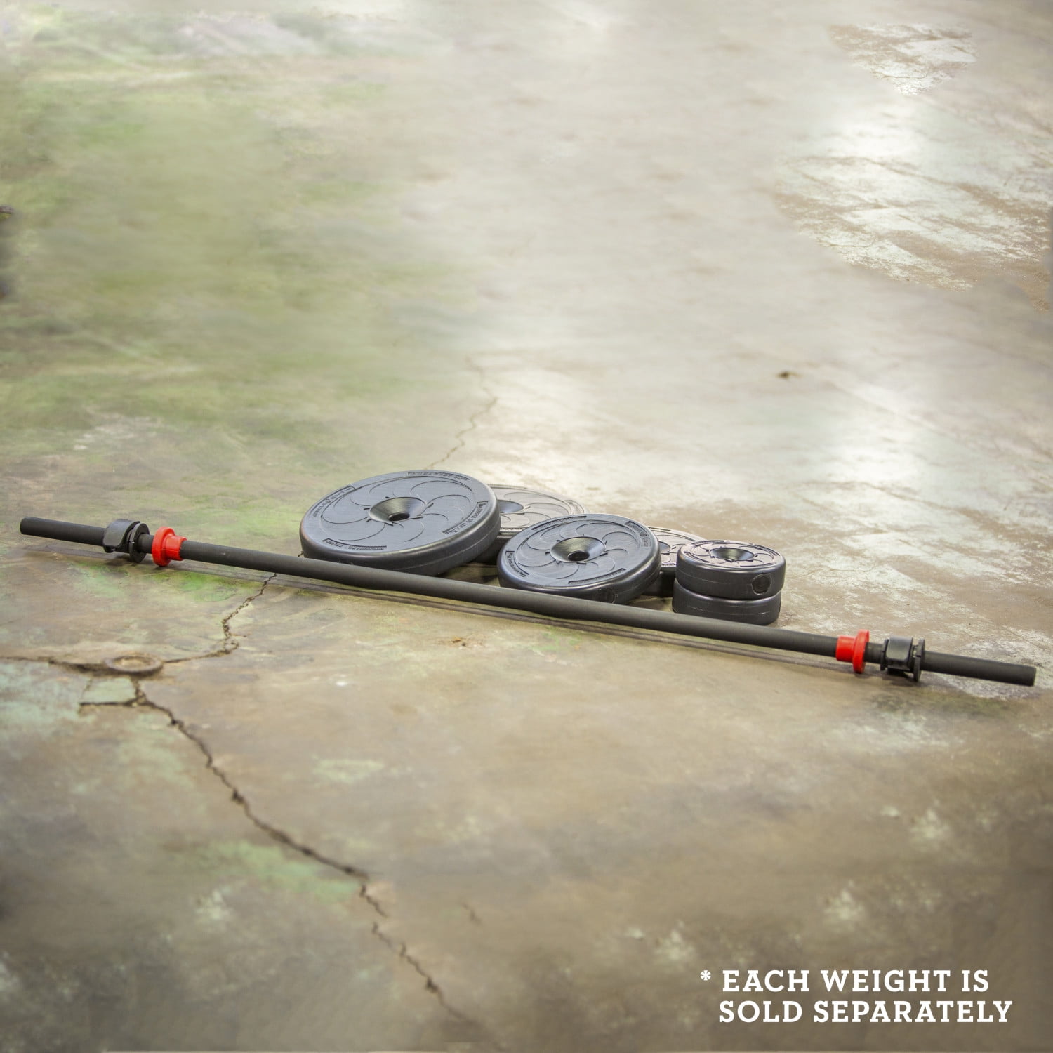 US Weight Duracast Weight Plates for 1-inch Diameter Bars – 10 kg