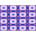 thumbnail image 1 of Ahgly Company Machine Washable Indoor Rectangle Transitional Purple Amethyst Purple Area Rugs, 2' x 3', 1 of 7