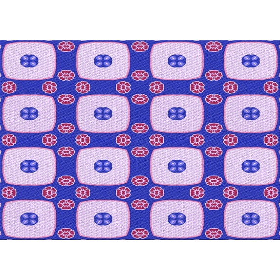 Ahgly Company Machine Washable Indoor Rectangle Transitional Purple Amethyst Purple Area Rugs, 2' x 3'