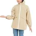 thumbnail image 6 of Jinhomg Toddler Boys Girls Rain Jacket Lightweight Waterproof Windbreaker Kids Full Zip Hooded Wind Resistant Raincoat with Zipper Pockets, 6 of 6