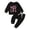 Black, variant on HCYSFG Girls Wild Like My Curls Tracksuit Sets 2 Piece Sweatshirt And Jogger Pants Long Sleeve Crewneck Sweatsuit Sets Drawstring Waist Matching Sets