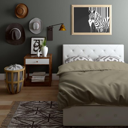 Dhp Dean Upholstered Faux Leather Platform Bed With Storage