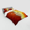 thumbnail image 3 of Ambesonne Orange Bedding Set 3 Pcs, Phoenix Bird in Warm Tones, Twin, Orange and Yellow, 3 of 3