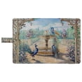 thumbnail image 4 of PKQWTM Floral Watercolor Peacocks in A Spring European Garden with Fountains & Flowers Book Cover Book Protector Book Sleeve Book Pouch Book Bag 6x9 inch, 4 of 4
