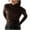 Brown, variant on Turtleneck Sweater for Women Knitted Solid Base Tops Lightweight Long Sleeve Tee 2024 Loungwear Blouse Under $10 Coffee,Free Size