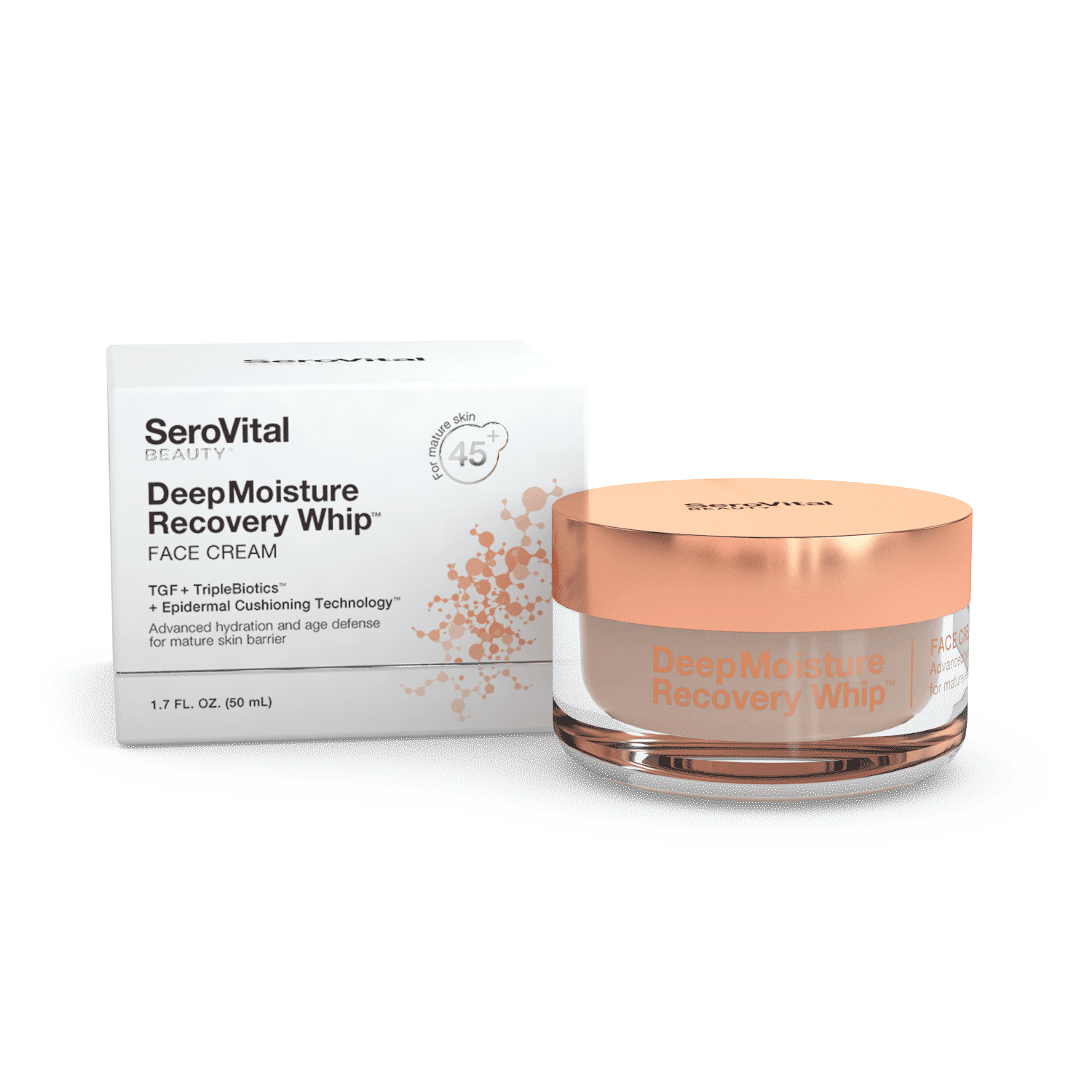 SeroVital Beauty DeepMoisture Recovery Whip – Face Moisturizer for Women – Anti Aging Cream –  Moisturizing Anti Wrinkle Formula