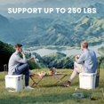 thumbnail image 2 of Rolling Cooler with Wheels And Retractable Handle - Ultra-Light Insulated Portable Ice Chest with Cup Holders, Keeps Cool for 5 Days, for Camping, Beach And Outdoor Use, 2 of 8