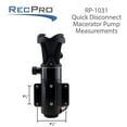 thumbnail image 2 of RecPro 12 Volt RV Macerator Pump, Portable 12GPM Sewage Waste Grinder Pump, 2 of 12