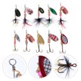 thumbnail image 3 of 10pcs Sequin Fishing Lures Spinnerbait Hard Metal Baits with Tackle Box, 3 of 7