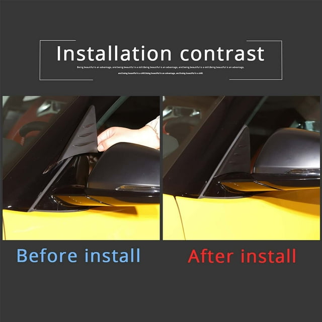 Matt Black Side Windproof Buffet Deflector for Toyota Supra 2019-2022-