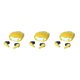 thumbnail image 5 of Sidaley 5.2 Auricular compatible con Bluetooth Inalámbrico 42dB Dynamic Dual Chips Auricular en la oreja Auricular de control de botón de inicio con Amarillo 3piezas, 5 of 6