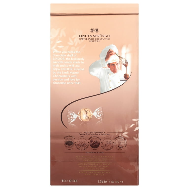 Lindt Lindor Milk Chocolate Truffles with Fudge Swirl, 8.5