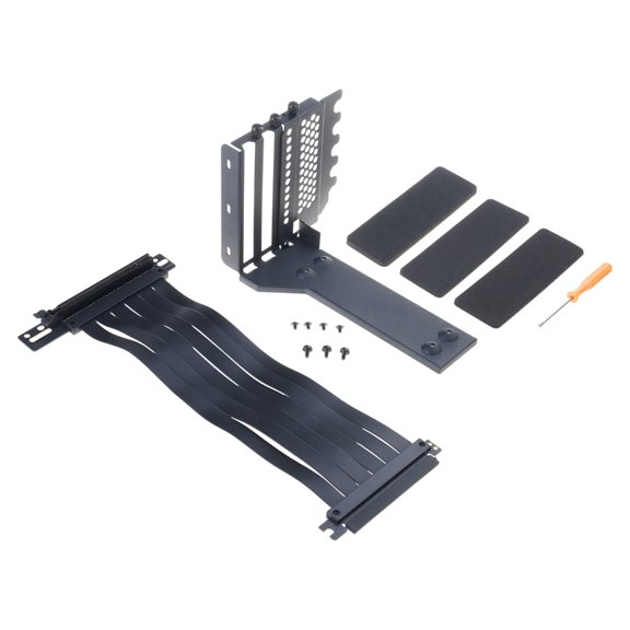 Universal Vertical GPU Bracket Holder with Ultra PCIe 4.0 3.0 X16 Gen4/3 Riser Cable 7PCI VGA RTX 4090 GPU Mount Kit