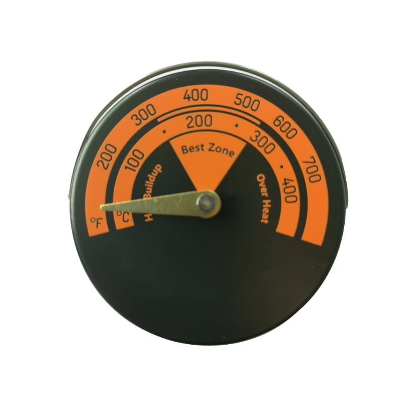 Magnetic Stove Flue Thermometer Burn Indicator Imperial Brand Kel Kem 