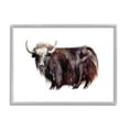 thumbnail image 5 of Stupell Industries Shaggy Cattle Watercolor Painting Farm Animal Yak Portrait, 14 x 11,Design by Fox Hollow Studios, 5 of 5