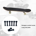 thumbnail image 2 of ZheElen Ensemble de Clous de Pont pour Planche à Roulettes Pièces de Rechange Outils de Longboard Quincaillerie Vis d'Embarquement Professionnelles Fournitures Noir 29mm 1Ensemble, 2 of 6