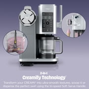 Ninja CREAMi Scoop & Swirl Ice Cream Maker, Soft Serve, CreamiFIT, Gelato, Frozen Custard, 13 Programs, (2) 16 Oz Pint Containers & Lids, NC701 Navy