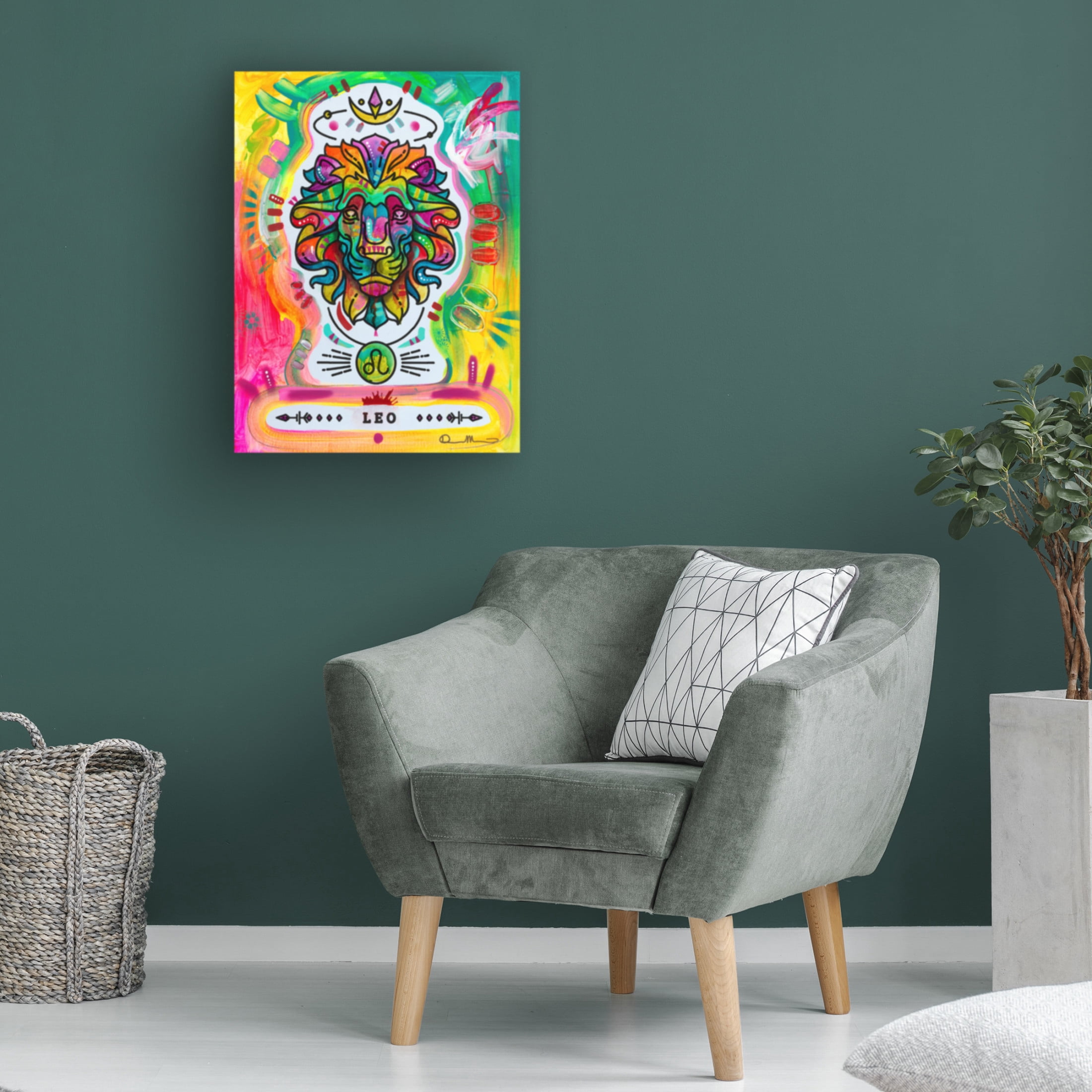 Canvas Wall Art - Dean Russo 'Leo' Wall Art for Living Room, Bedroom, or Office Décor by Trademark Fine Art - 35 x 47 Inches