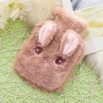 thumbnail image 1 of Water Filled Hot Water Bottle Winter Cute Rabbit Fluff Small Hand Portable Hand Warmer Rechargeable Cat Cute Heat Pad Hand Warmer Pouch Rechargeable Hand Warmers Heat Pack Reusable, 1 of 3
