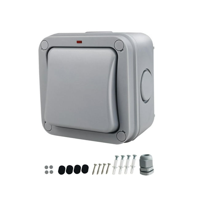 Abridor de puerta de garaje con botón pulsador, timbre cuadrado de 250V para exteriores, interruptor de contacto momentáneo para puertos, edificios de BE301 Gloria Interruptor de botón