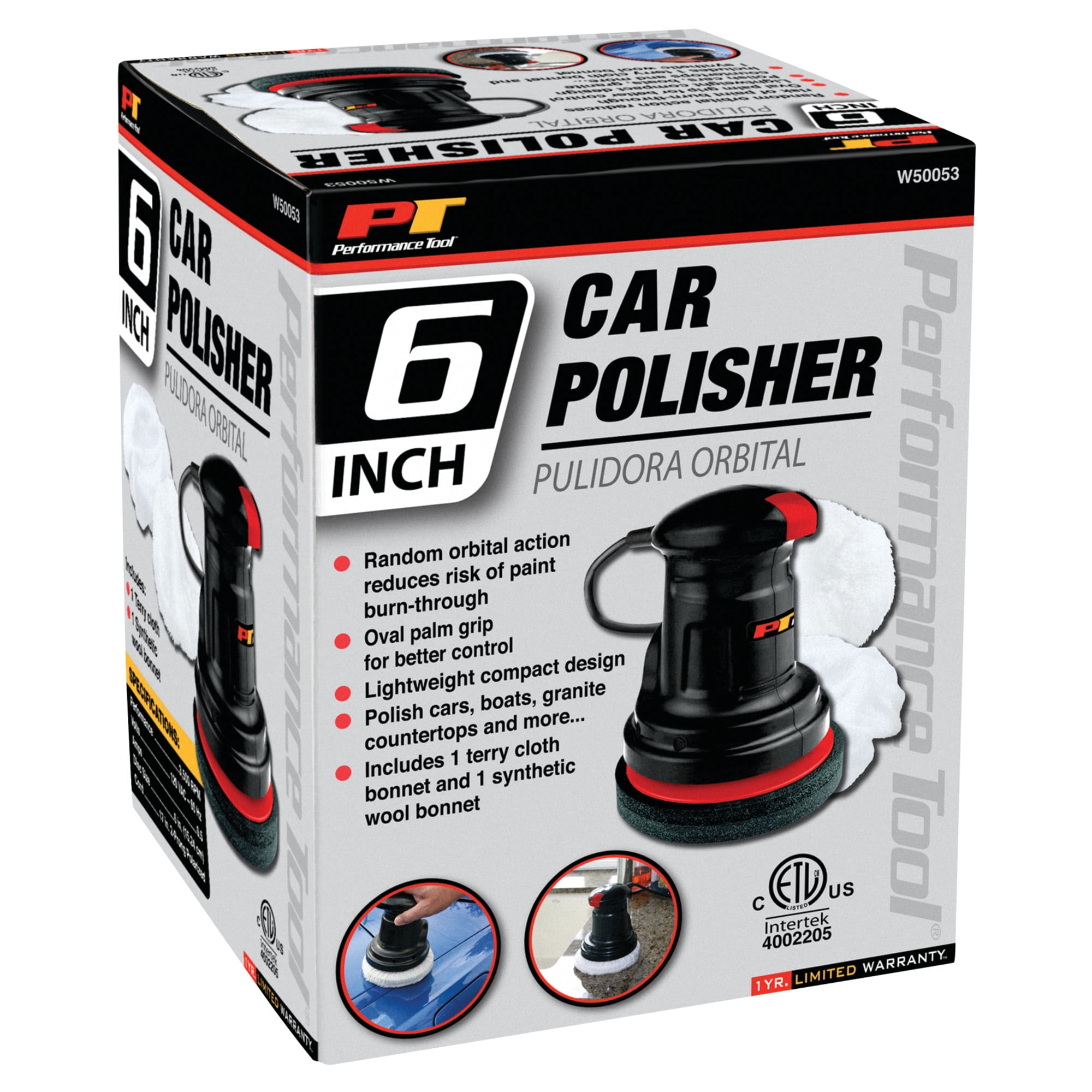 Performance Tool W50053 6-Inch Random Orbital Buffer/Polisher
