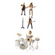 thumbnail image 1 of Figuras de dioramas 2 Juegos Pintados a Mano 1:64 Música Rock Personas Figura Miniatura Diorama, 1 of 7