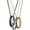 K: Gold Silver Black, variant on BFF Best Friends Necklace Rings for Women Men Initial Letter Best Friend Forever Love Heart Rings Necklace for 2 3 Gradution Jewelry Set