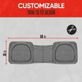 thumbnail image 3 of Motor Trend PRO920 Grey Premium FlexTough Deep Dish Rear Rubber Mats All-Protection Universal Design for Cars Sedan Truck SUV, 3 of 4