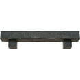thumbnail image 2 of Ekena Millwork 4"H x 8"D x 60"W Hand Hewn Faux Wood Fireplace Mantel Kit w/ Alamo Corbels, Aged Ash, 2 of 10