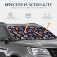 Tebeau Mushroom Doodle Print Foldable Car Windshield Sun Shades Universal Fit Keep Your Vehicle ...