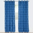 thumbnail image 2 of lavish home dana flocked curtain panel, 2 of 3